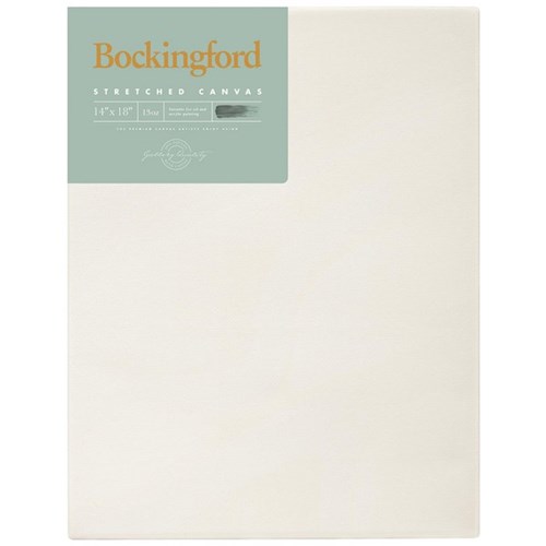 Bockingford 13oz Stretched Canvas 14x18 Inch 1.5 Inch Frame
