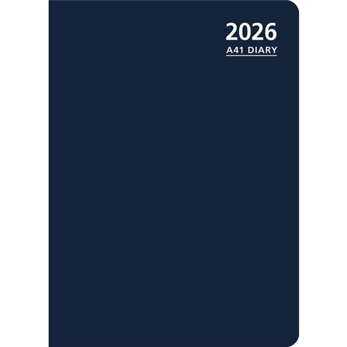 OfficeMax A41 1/2 Hour Appointments Diary A4 1 Day Per Page 2026 Blue