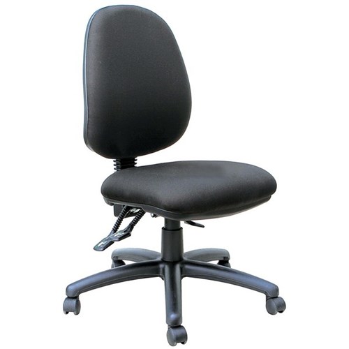 Mondo Java Heavy Duty Chair High Back 3 Lever Unassembled Black
