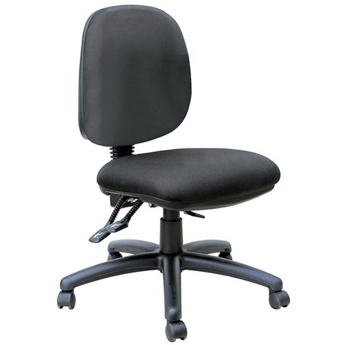Mondo Java Heavy Duty Chair Mid Back 3 Levers Unassembled Black