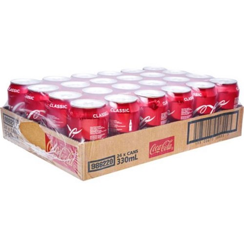Coke Cans 330ml, Pack of 24