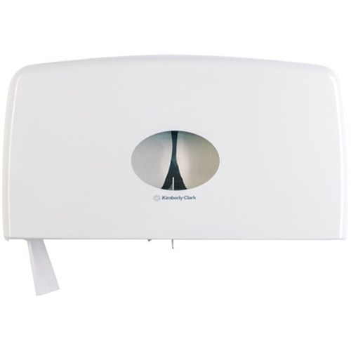 Kimberly Clark Aquarius Jumbo Double Toilet Tissue Dispenser White