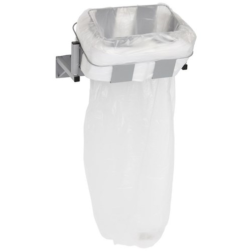 Infinity Rubbish Cradle Wall Mount Square 560mm Silver