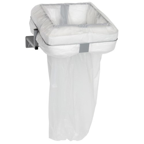 Infinity Rubbish Cradle Wall Mount Square 900mm Silver