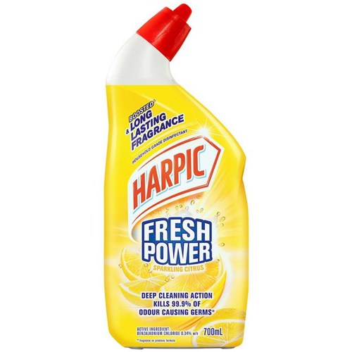 Harpic Fresh Power Toilet Cleaner Sparkling Citrus 700ml