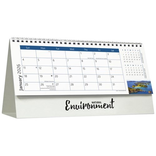 Easy2C Desk Calendar 2026 Natural Environment