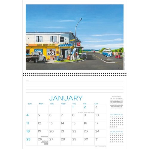 Easy2C Wall Calendar 2026 Art Of Graham Young