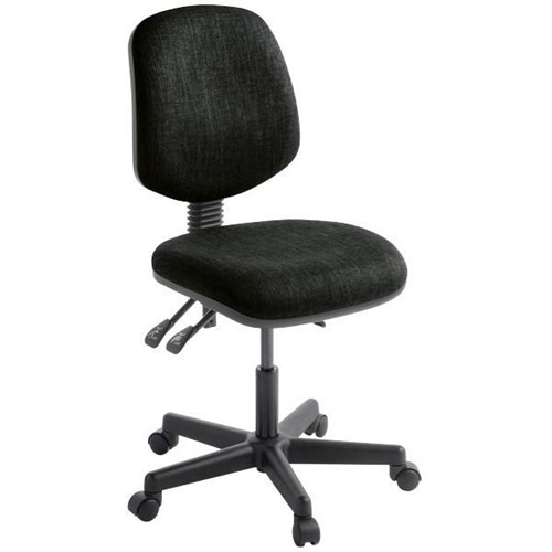 Studio 2.40 Task Chair High Back 2 Lever Keylargo Fabric/Ebony