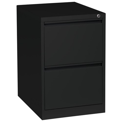 Firstline Filing Cabinet 2 Drawer Vertical Black Texture