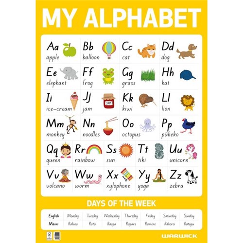 Warwick My Alphabet A1 Wall Chart
