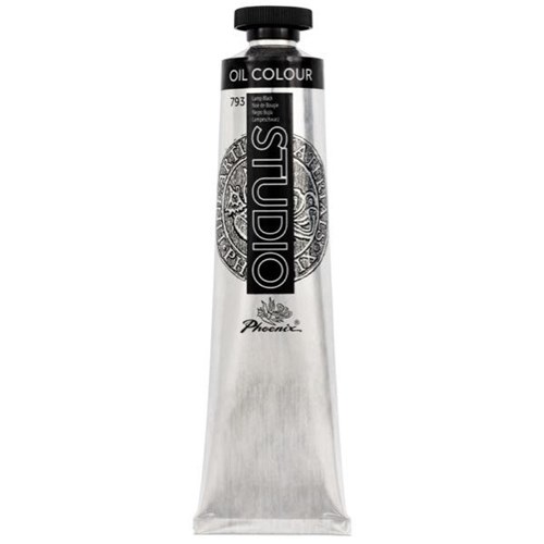 Phoenix Oil Paint 200ml Lamp Black