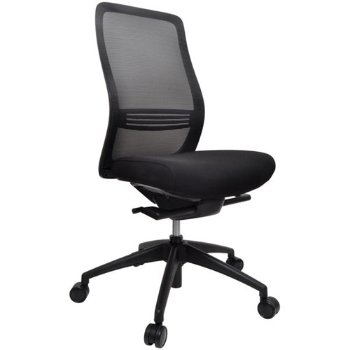 Konfurb Luna Task Chair Mesh Back With Lumbar Black