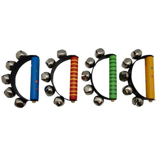 Wooden Handbells Assorted Colours