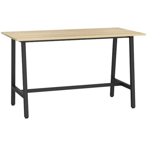 1800x900mm Atlantic Oak Top/Black Frame