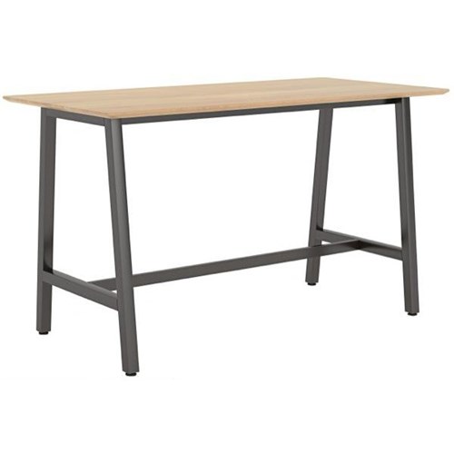 1600x800mm Solid Beech Top/Black Frame