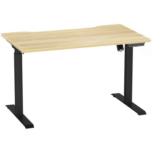 Breeze Pro Active Electric Height Adjustable Desk No Bluetooth 1200mm Atlantic Oak/Black