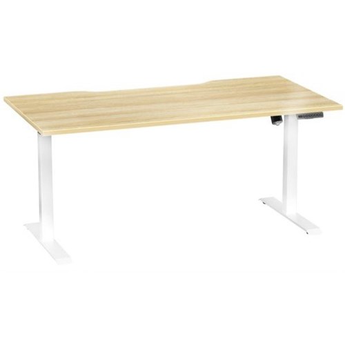 Breeze Pro Active Electric Height Adjustable Desk No Bluetooth 1600mm Atlantic Oak/White