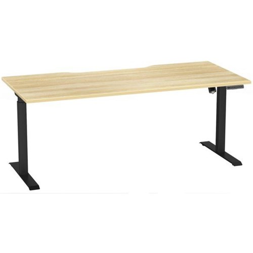 Breeze Pro Active Electric Height Adjustable Desk No Bluetooth 1800mm Atlantic Oak/Black