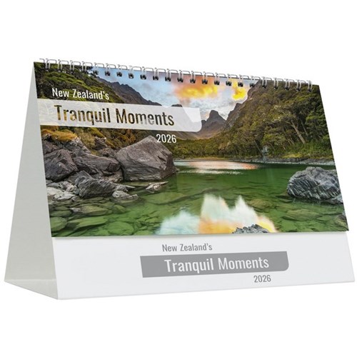 Easy2C Desk Calendar 2026 New Zealand's Tranquil Moments