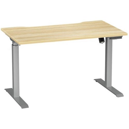 Breeze Active Pro Electric Height Adjustable Desk No Bluetooth 1200mm Atlantic Oak/Silver