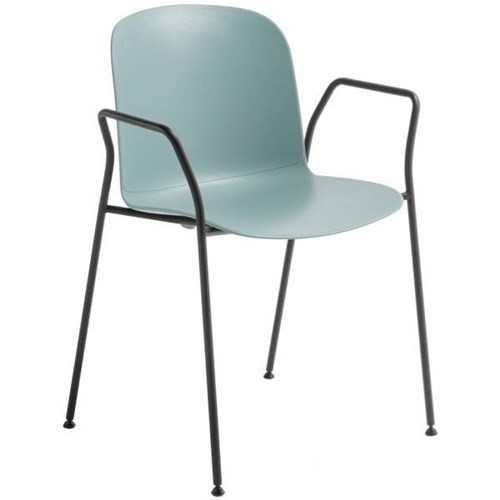 Adapt Visitor Chair With Arms Light Blue/Black