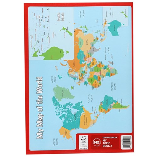 Warwick My Topic Book 2 Taku Pukapuka Kaupapa Unruled/9mm Ruled 100gsm 230x317mm 64 Pages