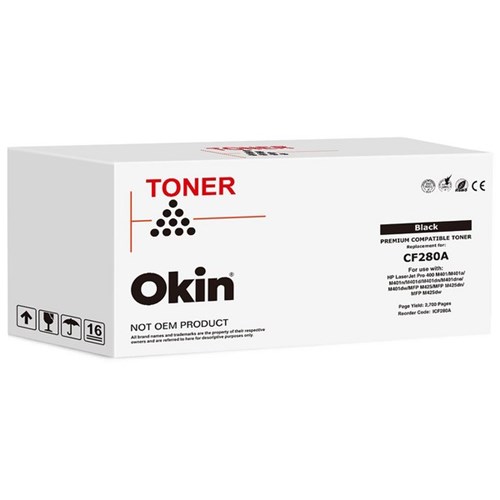 Okin Laser Toner Cartridge Compatible CF280A Black