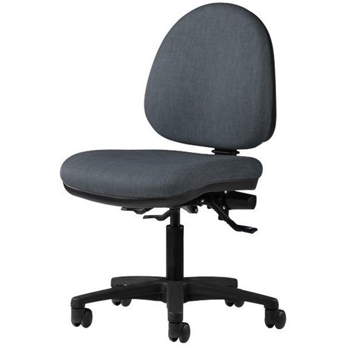 Logic Mid Back 3 Lever Chair Keylargo Fabric/Storm