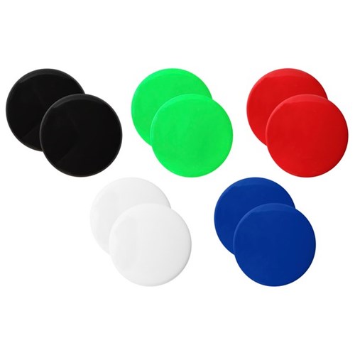 OfficeMax Magnetic Buttons 20mm Assorted Colours, Pack of 10
