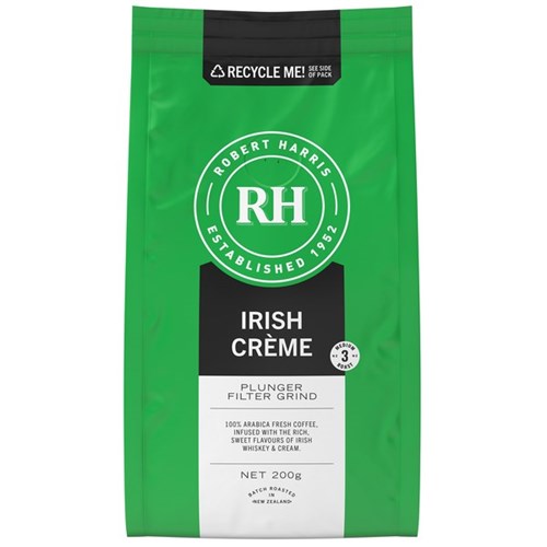 Robert Harris Irish Creme Ground Plunger & Filter Coffee 200g