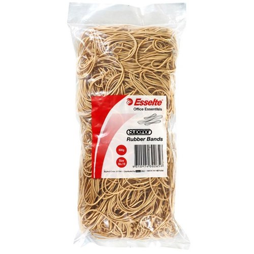 Esselte No. 19 Rubber Bands 1.6x90mm 500g