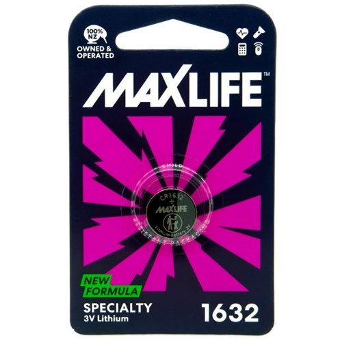 Maxlife CR1632 Lithium Battery 3V
