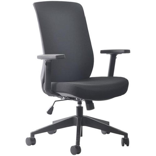 Mondo Gene Office Task Chair With Arms High Back Unassembled Dark Grey Fabric