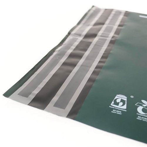 Ecopack A3 Compostable Resealable Courier Bags 400x440mm, Pack of 25