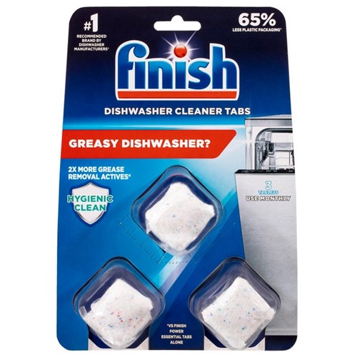 Finish Auto Dishwasher Cleaner, Pack of 3