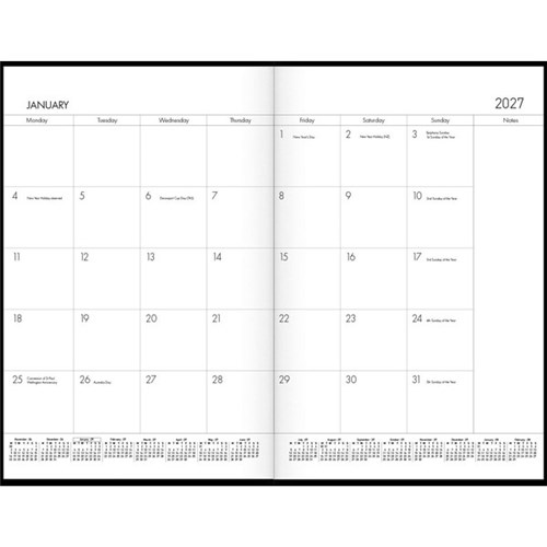 Collins A4M Monthly Planner Diary A4 Month To View 2025 Assorted Colours