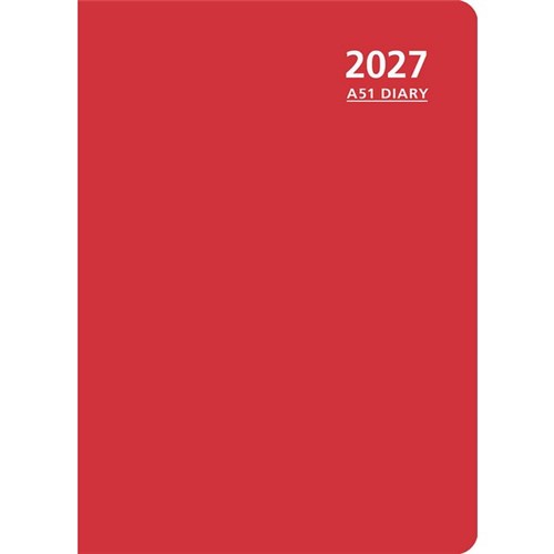 OfficeMax A51 1/2 Hour Appointment Diary A5 1 Day Per Page 2027 Green