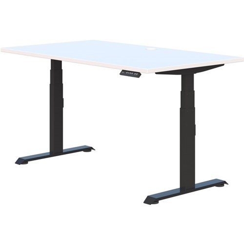 Summit II Electric Single User Height Adjustable Desk 1800mm Snowdrift/Black