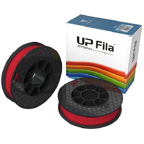 UP Fila ABS 3D Filament Spool 500g Matte Red, Box of 2 Rolls