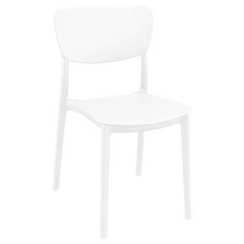 Mosso Cafe Chair Stackable White