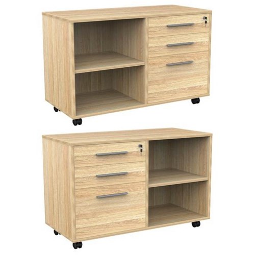 Cubit Mobile Caddy 3 Drawer Atlantic Oak 993mm