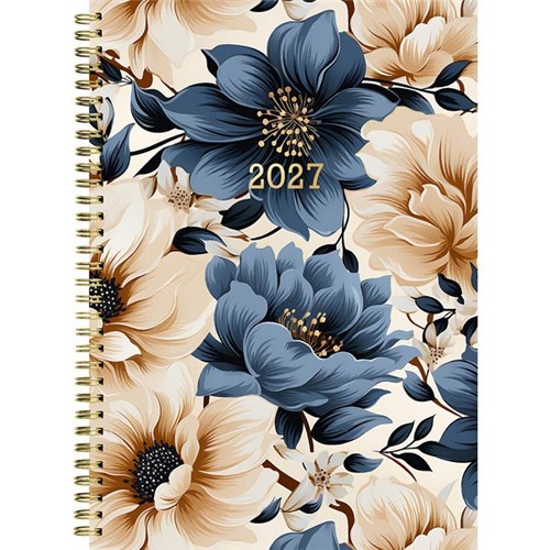Collins A53 Diary A5 Week To View 2027 Romantic Floral