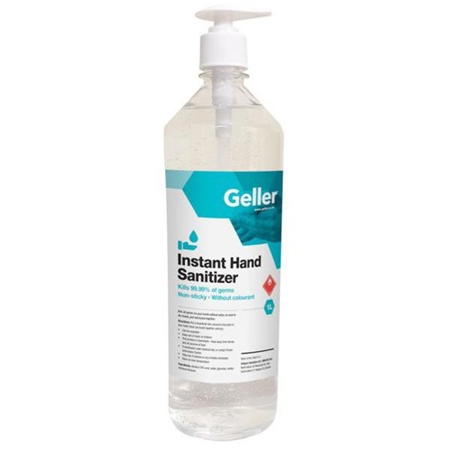 Softex Geller Hand Sanitiser Alcohol Pump 1L