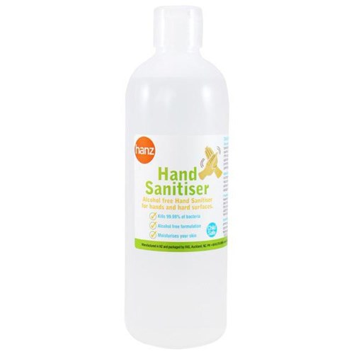 Hanz Hand Sanitiser Alcohol Free 500ml