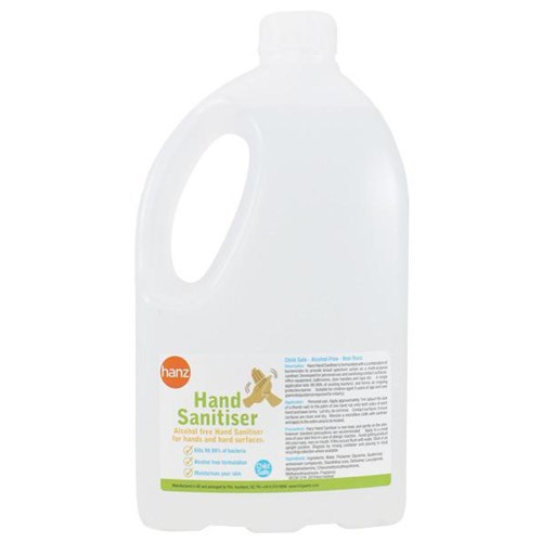 Hanz Hand Sanitiser Alcohol Free 2L Refill