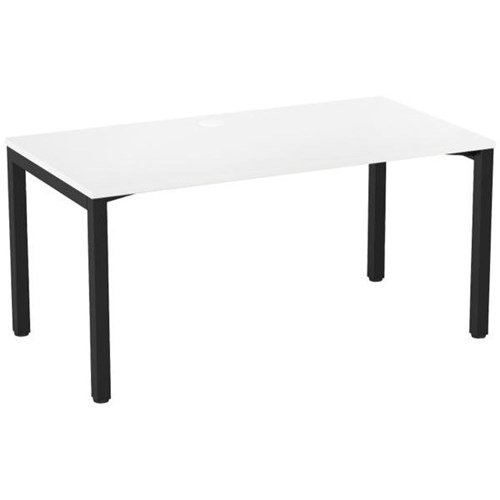 1500x800mm White Top/Black Frame