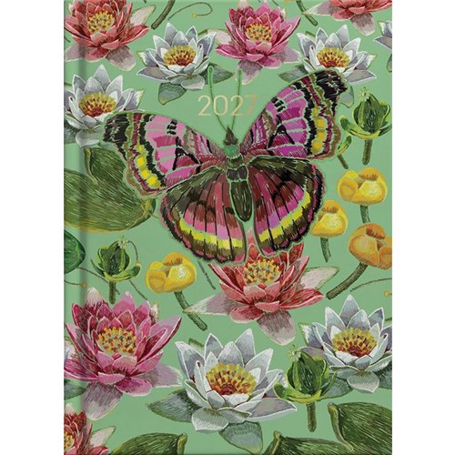 Collins A51 Diary A5 Day Per Page 2027 Beautiful Blooms Assorted Designs