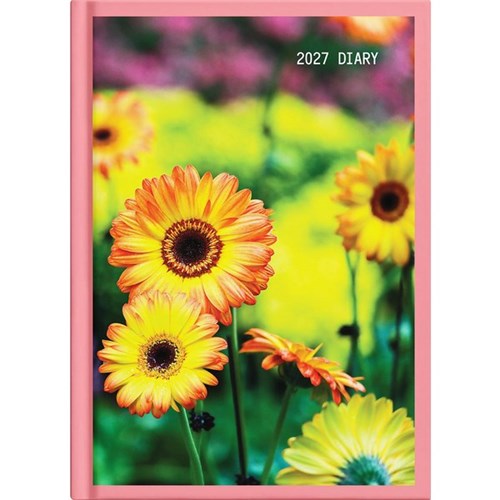 Collins A51 Diary A5 1 Day Per Page 2027 Floral Assorted Designs