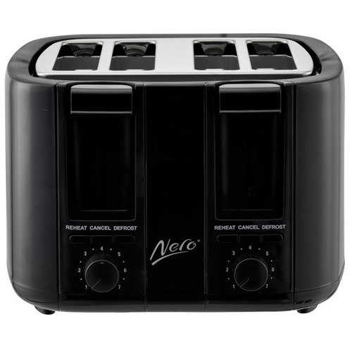 Nero Toaster 4 Slice Black