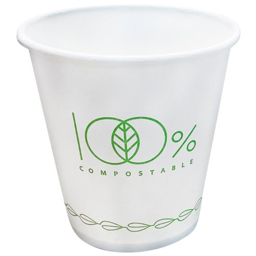 Compostable Paper Cups 180ml, Pack of 50